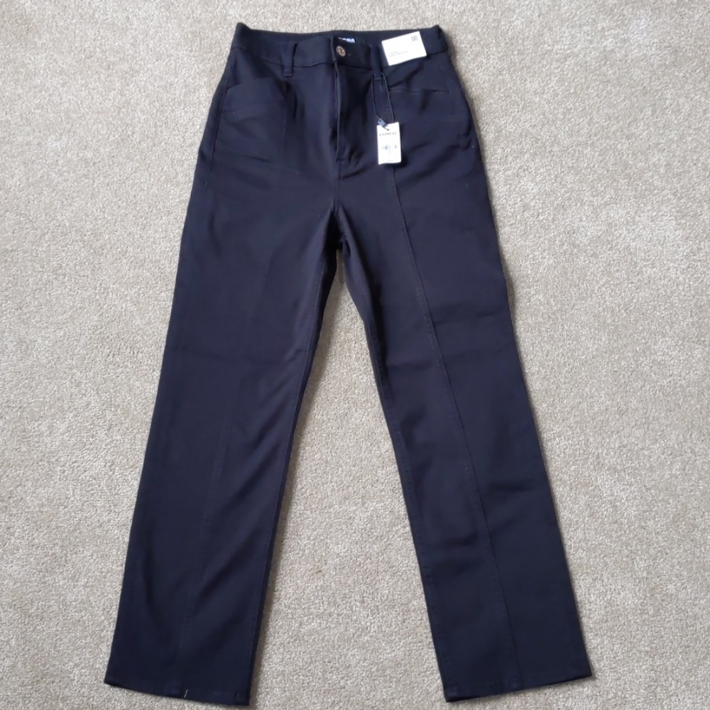 Express straight super high rise pants